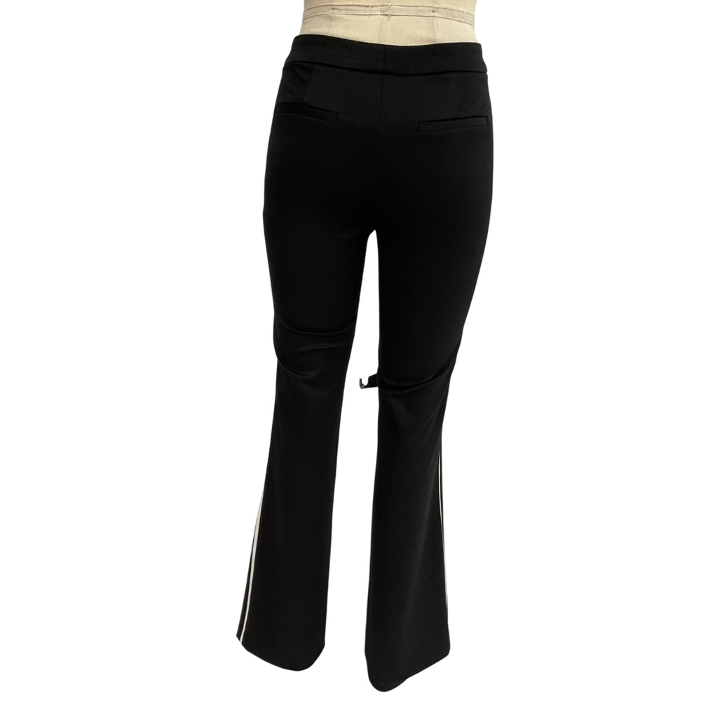 Alice + Olivia Tailored Black Off White Princess Pants Size 0 - Picture 3 of 5
